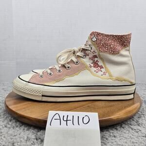 Converse Womens 11 Chuck Taylor 70 High Metallic Floral Casual Y2K Daily Sneaker